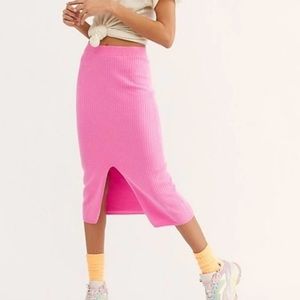 Free People Skyline knit midi skirt